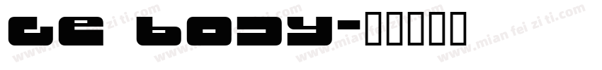 Ge Body字体转换